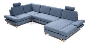 Rohová sedací souprava Aveley IV (modrá) (L)
