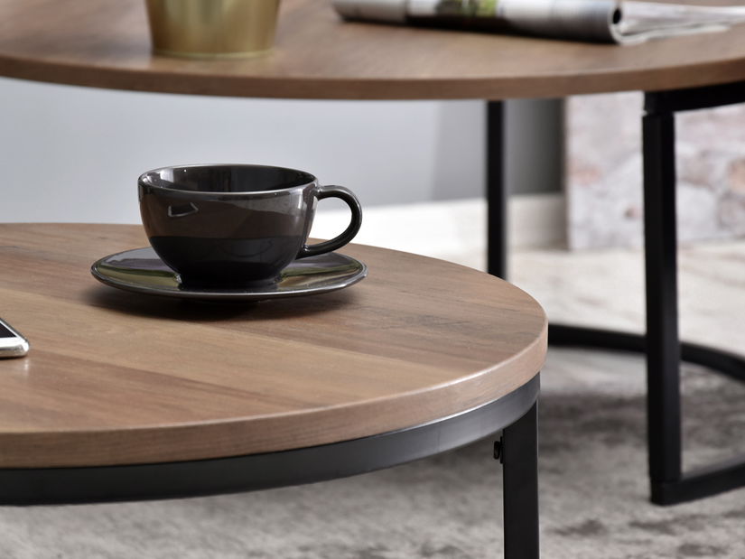 Konferenční stolek Kolja Stolek S (ořech + černá)