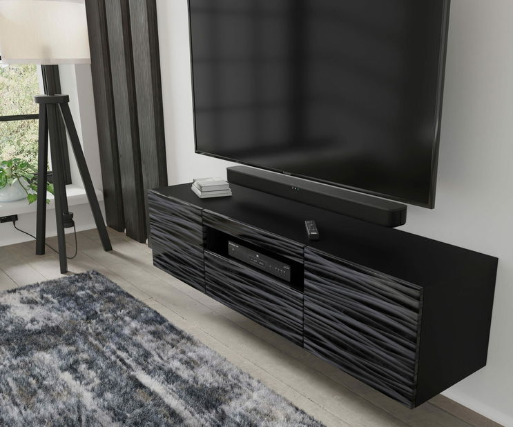 TV stolek/skříňka Aurora 150 (sahara černá)