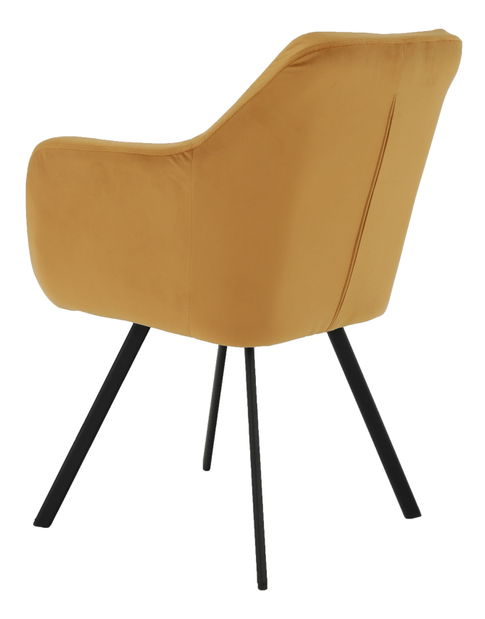 Křeslo Zela (hořčicová)