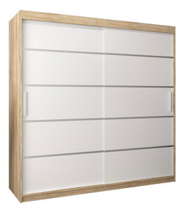 Šatní skříň 200 cm Verika 1 200 (dub sonoma + bílá)