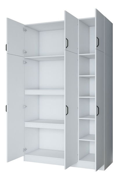 Policová skříň Bafaretta 4 (bílá)