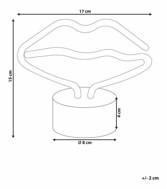 LED dekorace Fellini (růžová)