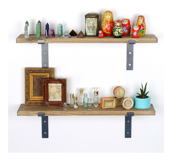 Set 2ks. polic Dupone 3 (ořech + černá)