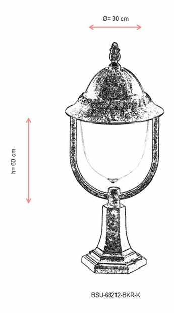Venkovní nástěnné svítidlo Mikayla (hnědá)