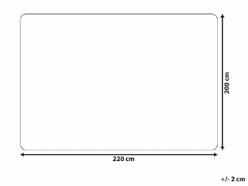 Deka 200 x 220 cm Deli (černá)