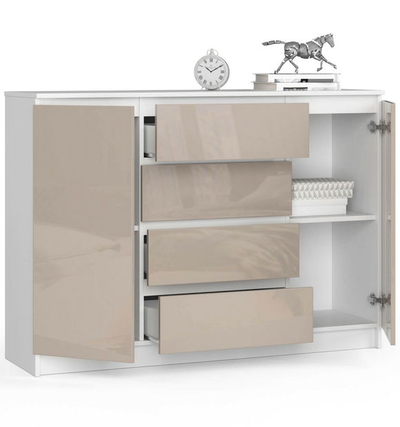 Komoda Keanu IV (cappuccino lesk)