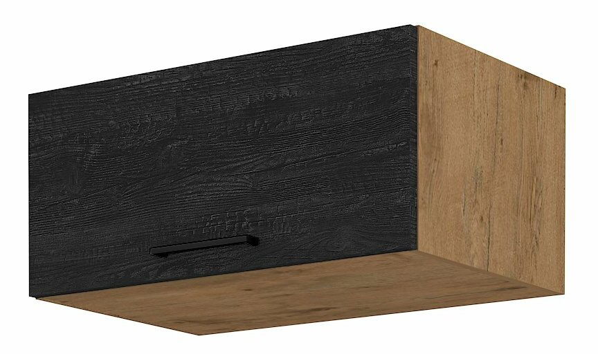 Horní kuchyňská skříňka Virion 80 NAGU 36 1F (dub lancelot + tmavé dřevo)