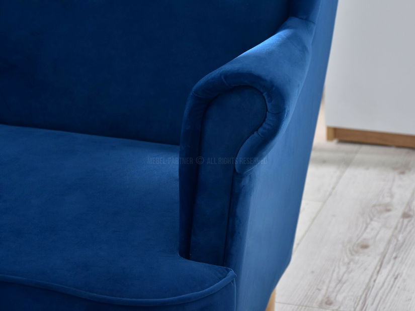 Pohovka dvousedačka ve tvaru ušák Muriera (černá)