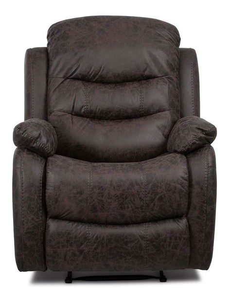 Polohovací křeslo Troquelados (hnědá)