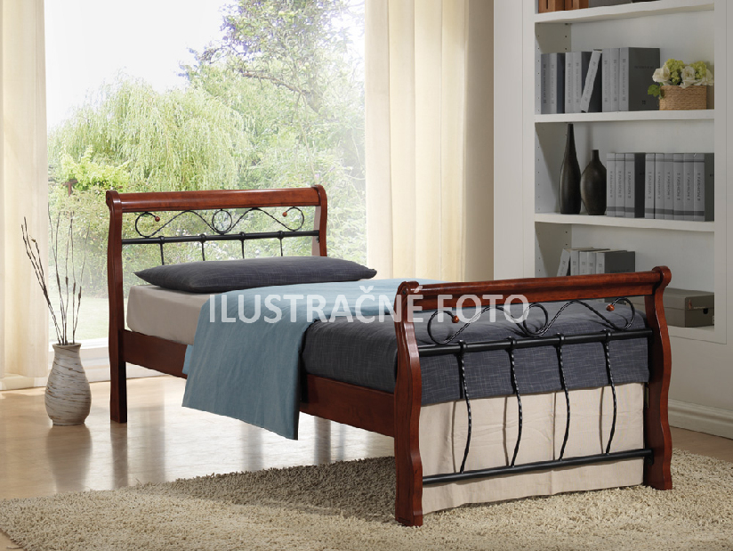 Manželská postel 140 cm Venecja bis B (s roštem)