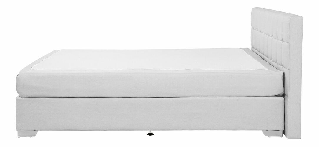 Manželská postel Boxspring 180 cm ADIR (s matracemi) (světlešedá)