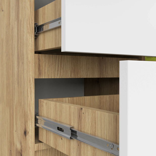 Komoda Komeito (dub artisan + bílá)