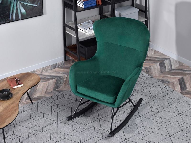 Křeslo Nese (zelená + buk černý)