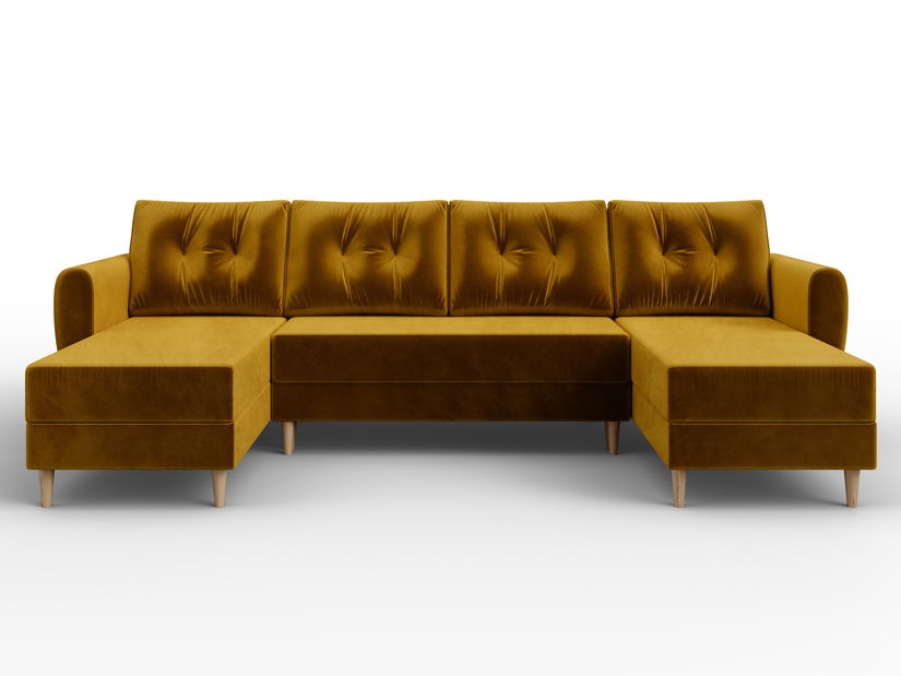 Rohová sedačka ve tvaru U Palermo (medová) (P)