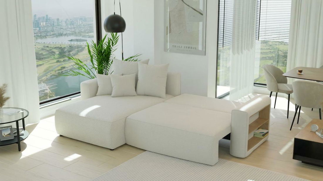 Rohová sedačka Napolia (L) (béžová)