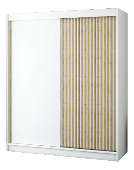 Šatní skříň 180 cm Ladonna (bilá matná)