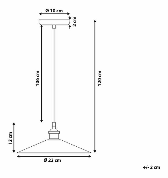 Závěsná lampa Swift S (černá)