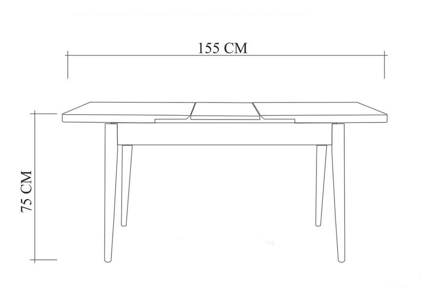 Jídelní set Duvasa 11 (bílá) (pro 4 osoby) *bazar