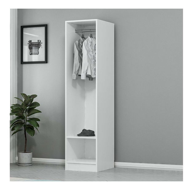 Šatní skříň Bubose 10 (bílá)