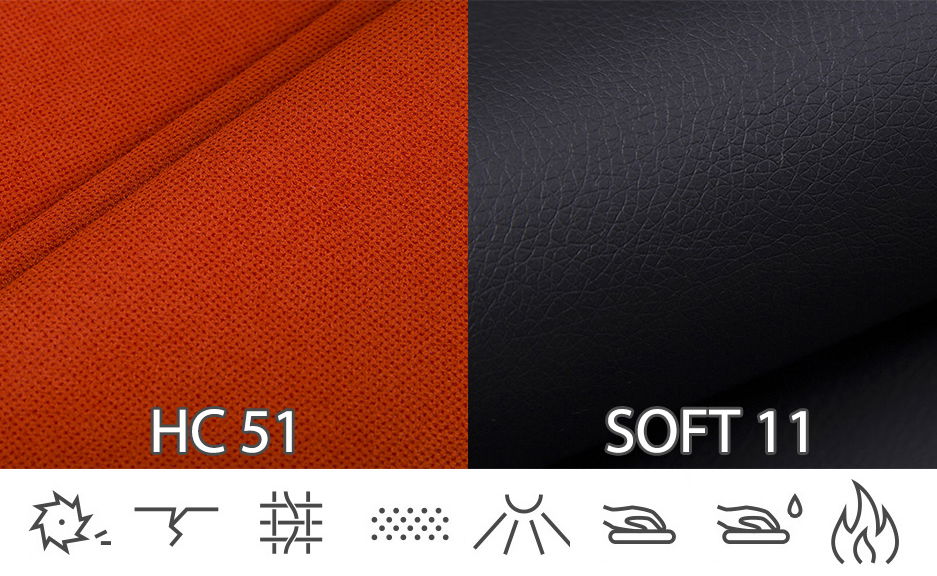 Rohová sedací souprava Maurita (modrá + černá) (P)