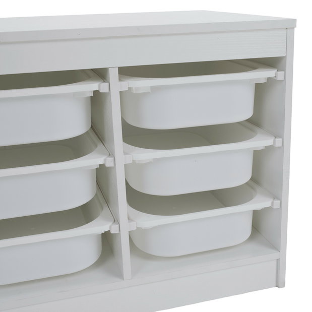 Organizér s úložnými boxy Trima (bílá)