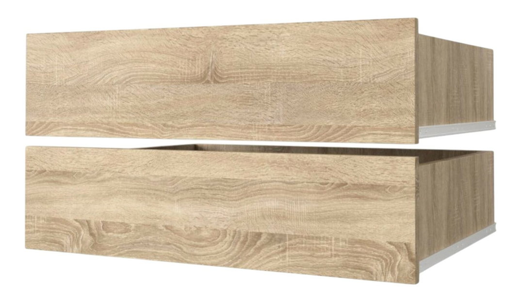 Šatní skříň 150 cm Verika 4 150 (dub sonoma + černá)
