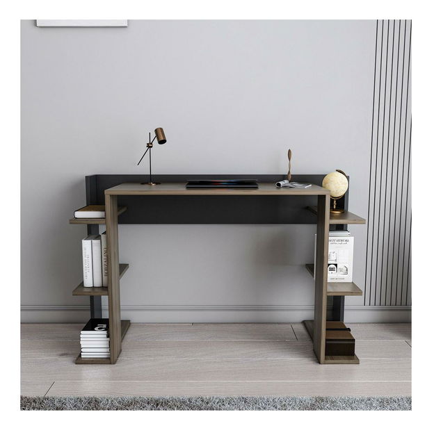 PC stolek Corenada (ořech + černá)