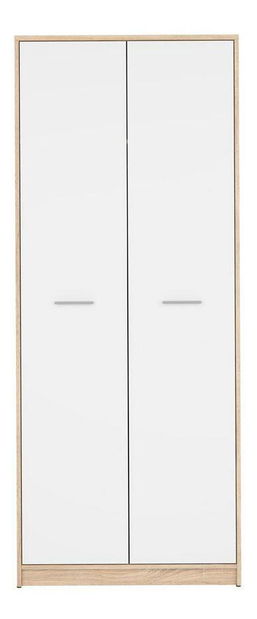 Šatní skříň BRW Nepo Plus 33 (dub sonoma + bílá)