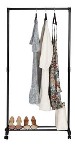 Věšák na kolečkách Guiar (černá)