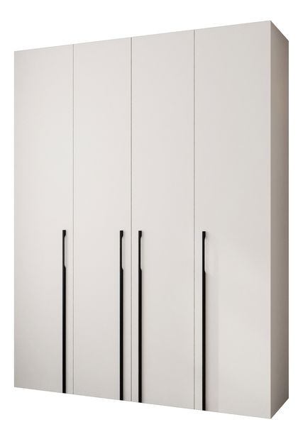 Šatní skříň 190 cm Carmela 40-3 (bílá + černá)