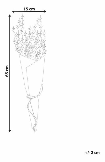 Kytice sušených květin Azur (oranžová)
