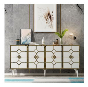 Skříňka Pivuti (bílá + zlatá)