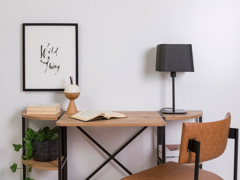 Psací stůl Punale 2 (borovice atlantická + černá)