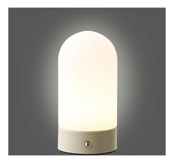 Stolní lampa Aselia (béžová + bílá)