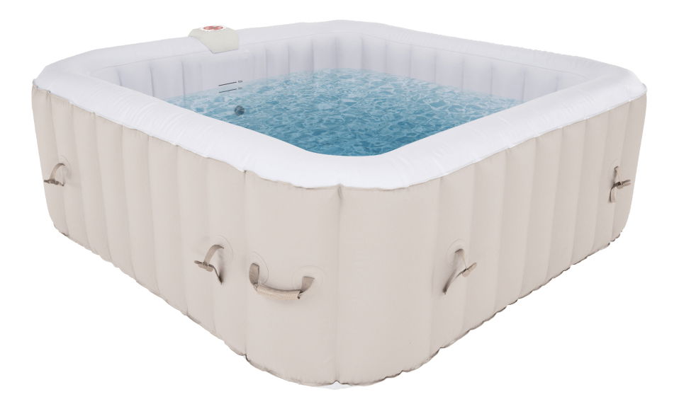 Nafukovací vířivka Kerben (šedohnědá + bílá) (pro 4 až 6 osob)