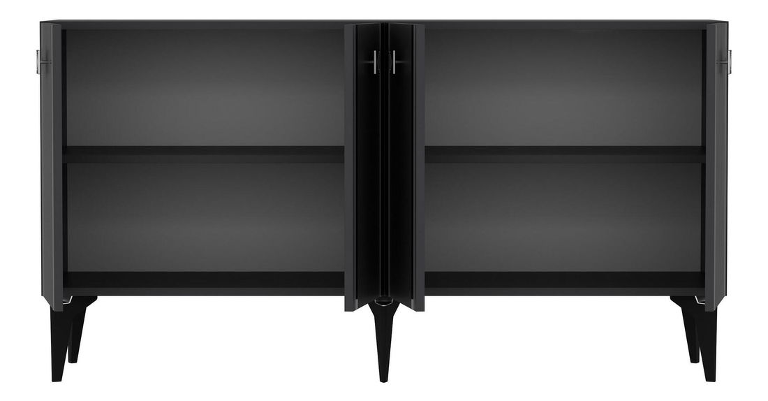 Skříňka Tobuvu 1 (antracit + stříbrná)