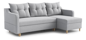 Rohová sedací souprava Lou (P) (světle šedá)