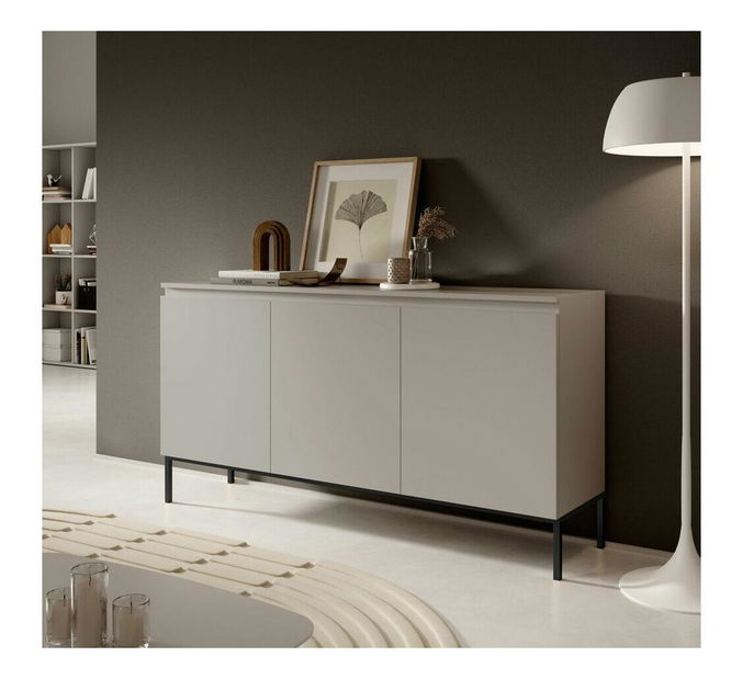 Skříňka Bennasi B3 (béžová + černá)