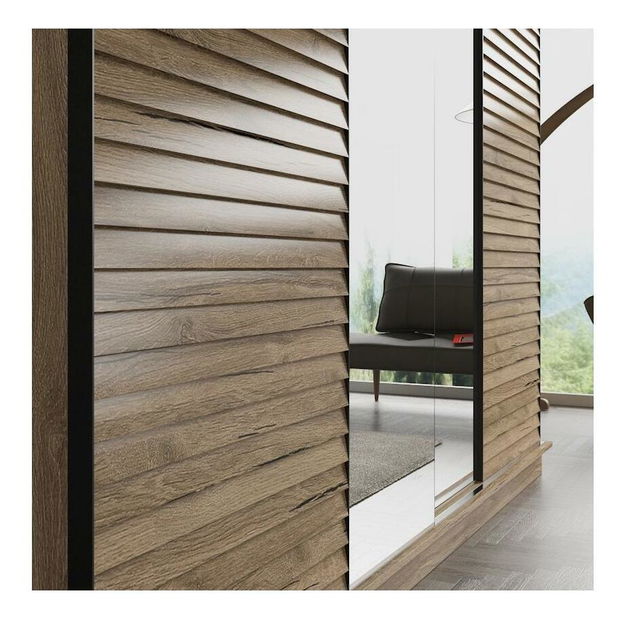 Šatní skříň Franc 79 (ořech)