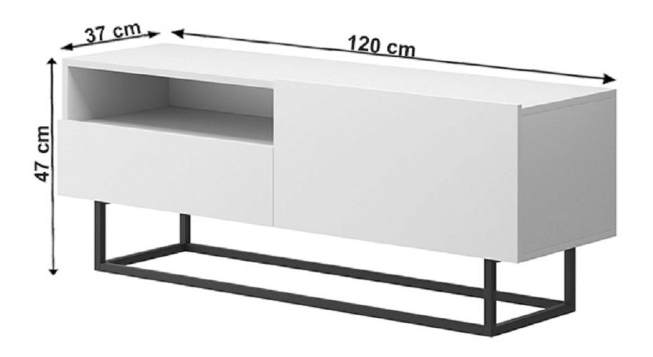 TV stolek/skříňka Svaren ERTVSZ 120 (bílá)