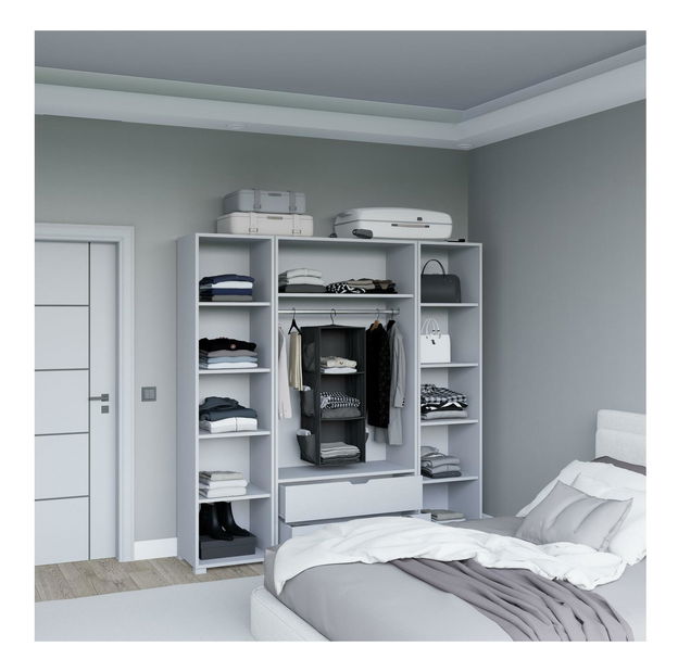 Šatní skříň Durun 23 (bílá matná)