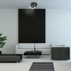 Nástěnné svítidlo Ekanit 5071 (černá matná +  stříbrná)