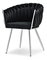 Jídelní židle Radio (černá + stříbrná)