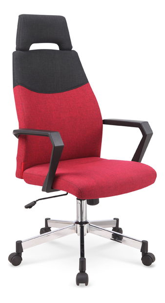 Kancelářská židle Olenf (červená + černá)