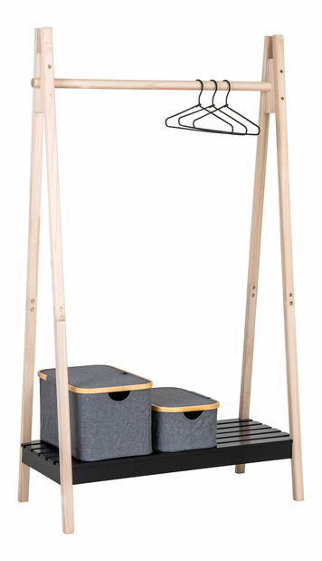 Věšák Tvedoria (přírodní + černá)