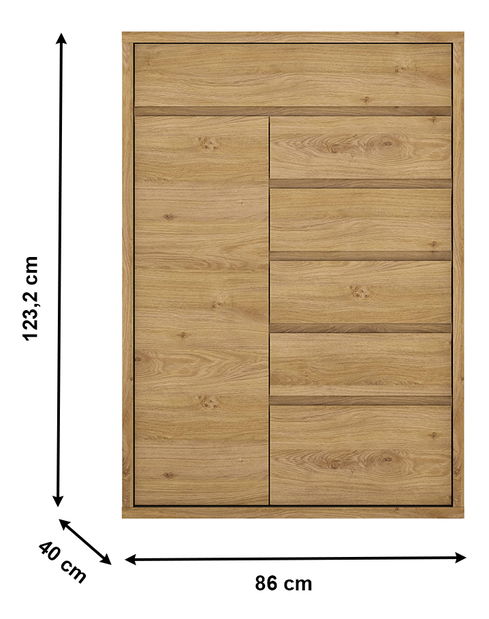 Komoda Sygrin Typ 32 (dub shetland)
