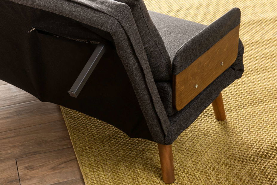 Pohovka dvousedačka Como P (tmavě šedá)