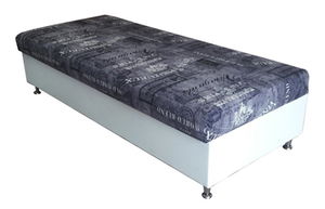 Jednolůžková postel (válenda) 82 cm Eda 5 (s molitanovou matrací)