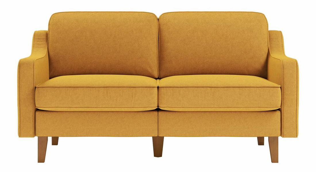 Pohovka dvousedačka Dělají 2 (mořská zelená + ořech)